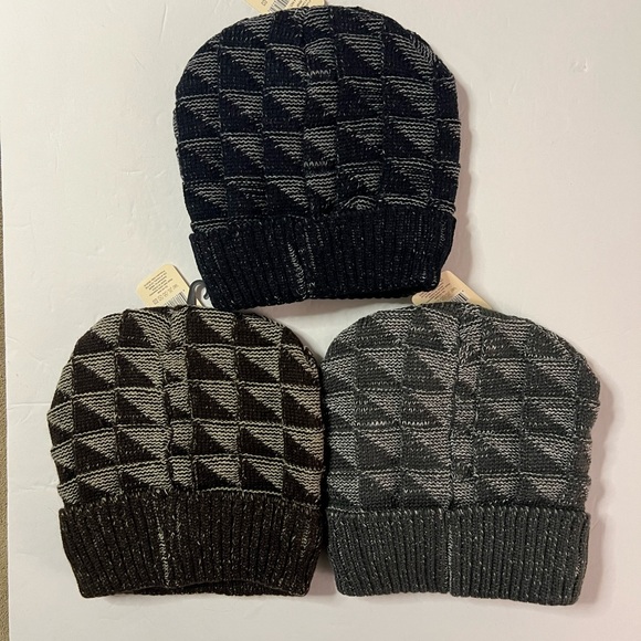 New With Tags Set of Three Fleece Lined Beanies - Picture 3 of 4